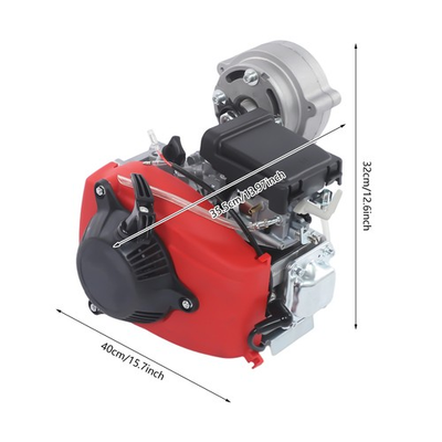 #ad #ad 4 Stroke 53CC Gas Petrol Motorized Bicycle Engine Motor Kit Chain Drive $183.38