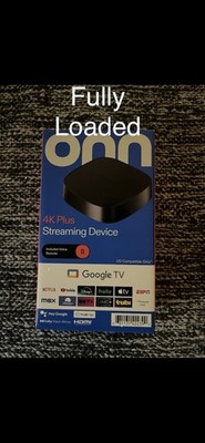 Loaded Onn 4K Plus Streaming Box Google TV Dolby Vision Atmos HDMI Cast Voice 