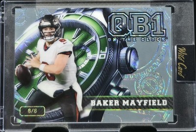 Baker Mayfield 2024 Wild Card QB1 Platnum Scope Green 8/8 Tampa Bay Buccaneers 