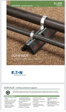 B-line DB10 5”H X 6” W X 9.6”L Dura-blok Rubber Rooftop Conduit Support Base