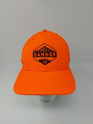 Danner Boots Snapback Hat Adjustable Hunter Orange Mesh Back Richardson Cap