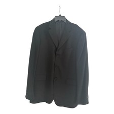 Elegant Black Men's Wool 3 Button Suit w/ pants Set - made in Italy