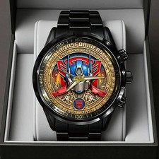 Transformers 20th Anniversary Black Stainless Steel Watch