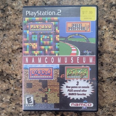 Namco Museum PlayStation 2 Multiplayer Compilation Arcade Game Manual Included