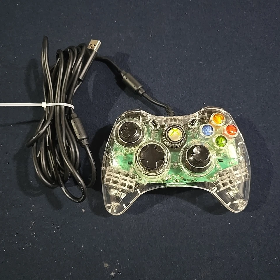 Afterglow Wired Xbox 360 Controller Pad LED Green -  TESTED Working. - Image 2 of 4