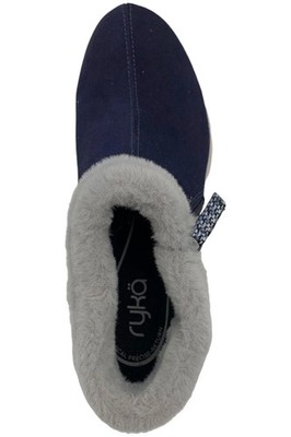 Ryka Water-Repellent Suede Faux Fur Ankle Boots Anchorage Academy