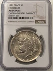1921 Peace Dollar (High Relief) - $1 NGC AU Details
