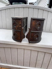 Antique Eldredge Treadle Sewing Machine 4 Drawers Detailed Loose Salvage Storage