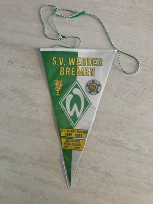 Gorgeous Werder Bremen 80s Vintage 28cm Collectible Pennant