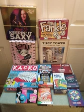 Ladies Night 12 Board/Card/Dice Games Bundle Bunco Cocktail Party Kenny G & MORE