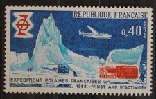 Timbre - FRANCE - Expéditions polaires françaises - Neuf ** - YT 1574 - 1968