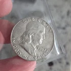 1962 Franklin Half Dollar 90% Silver US Coin Circulated Liberty Bell