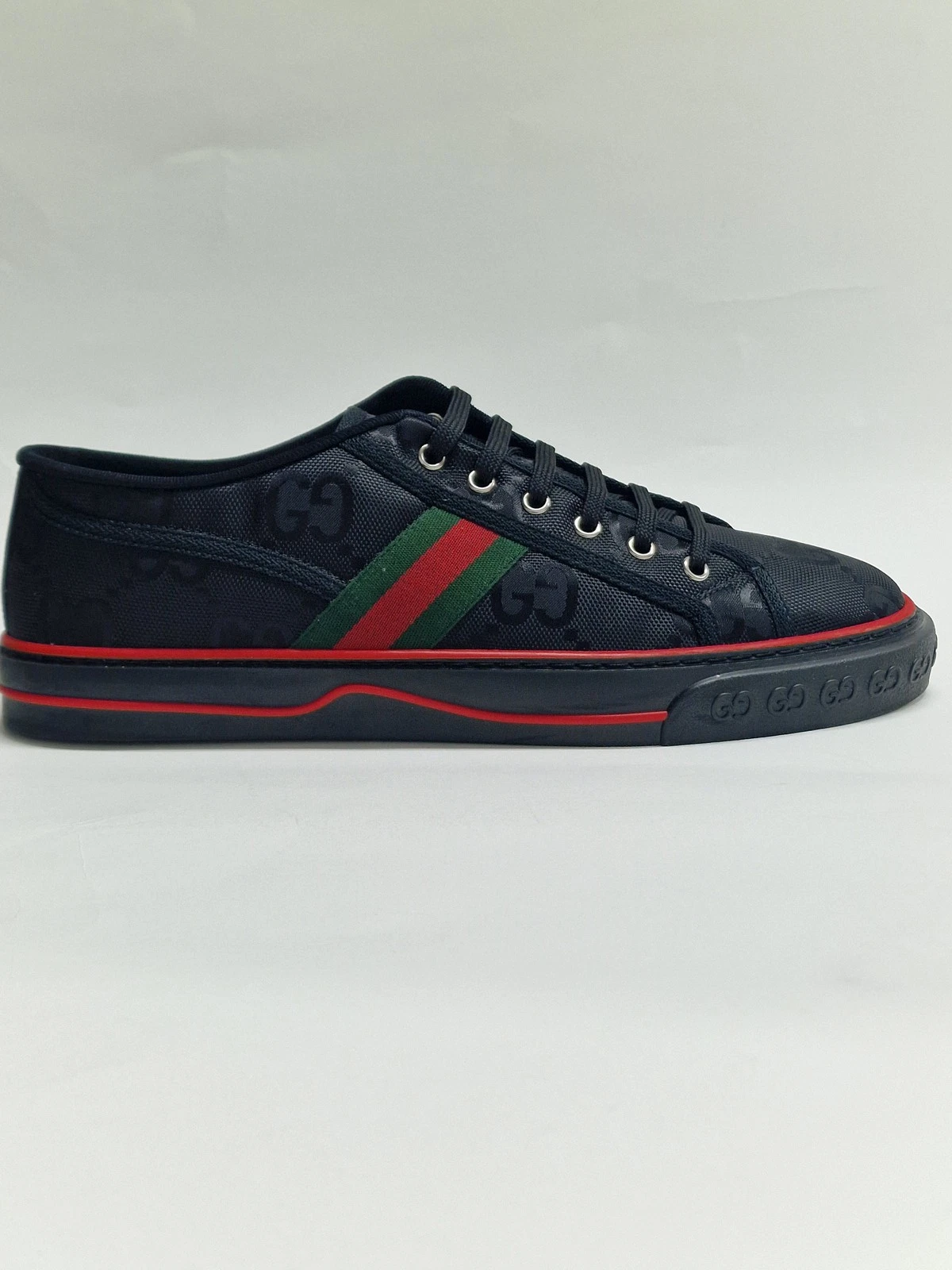 Gucci Off The Grid Tennis 1977 Black GG Green Red 628709 H9H70 1072 EU42.5 UK8.5