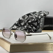 Eyewear Chrome Hearts Stylida Solid Gray Square Unisex HQ Materials 49-24-148mm