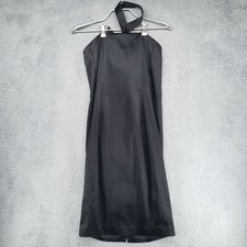 White House Black Market Cocktail Evening Size 6 SL Halter Rose Dress NWT $185
