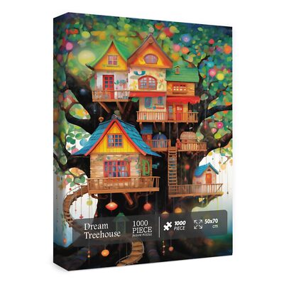 アクリル絵画　“Tree House” アクリル絵画“Tree House”
