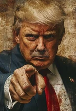 PRESIDENT DONALD TRUMP "I NEED YOU" PORTRAIT 13X19 AI PHOTO POSTER