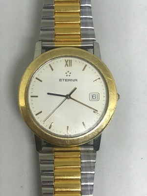 Eterna quartz watch, swiss, working, after market bracelet | eBay
