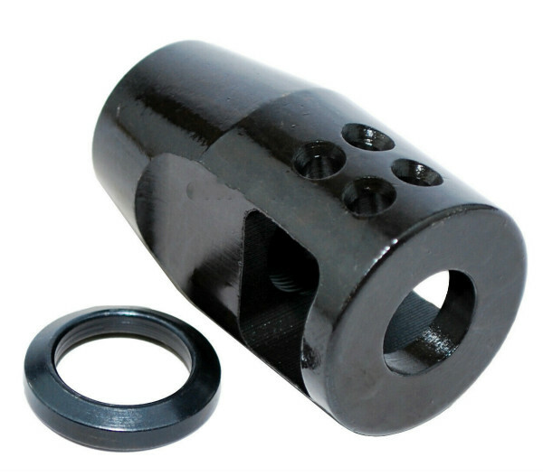 Compact .22LR/5.56 High-Performance Steel Muzzle Brake - 1/2x28 TPI Thread  