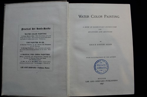 Water Color Painting By Grace Barton Allen With Illustrations By The Author HC! - Picture 7 of 12