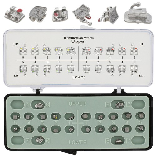 Kit de 24 piezas de brackets de ortodoncia dental 0,022 Roth Mark Brackets con 1er tubo molar - Imagen 21 de 53