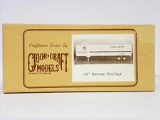 GLOOR CRAFT MODELS HO U/A "45' BOXVAN TRAILER" CRAFTSMAN MODEL KIT #358