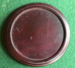 Wood Display Base for Chinese Kangxi Porcelain Vase Lamp Mahogany Wine Coaster