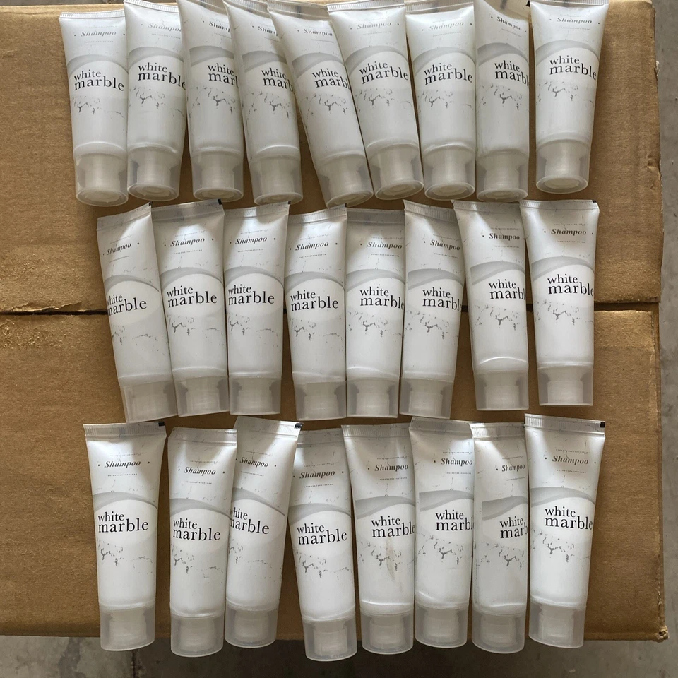 (25) Travel Shampoo, Dial "Breck" White Marble Shampoo w/Aloe Vera .75 oz - Image 3 of 3