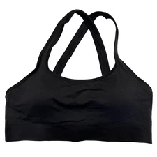 NWT ATHLETA Aurora Bra A-C Sz XL Black Pullover