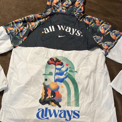 NIKE ALWAYS MENS Windbreaker Jacket Size LG. NWT DM4560-010 NIKE ALWAYS MENS Windbreaker Jacket Size LG. NWT DM4560-010