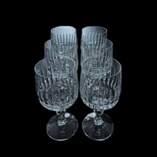 Set Of 6 Vintage Schott-Zwiesel Germany Tango Crystal Water Goblets 6-3/4” EUC