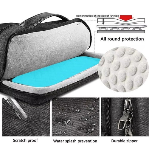 Large Capacity Laptop Shoulder Bag 13.3-15.4 inch Carrying Case Tablet Sleeve - Afbeelding 4 van 10