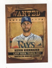 2021 TOPPS BIG LEAGUE BASEBALL WANTED KEVIN KIERMAIER TAMPA BAY RAYS