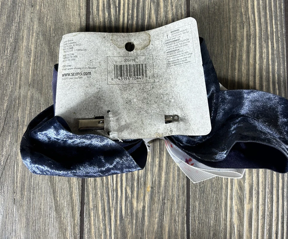 FROZEN II SCUNCI Bow Clip Disney Elsa Anna Princess Girl Hair Barrette NWT - Image 2 of 3