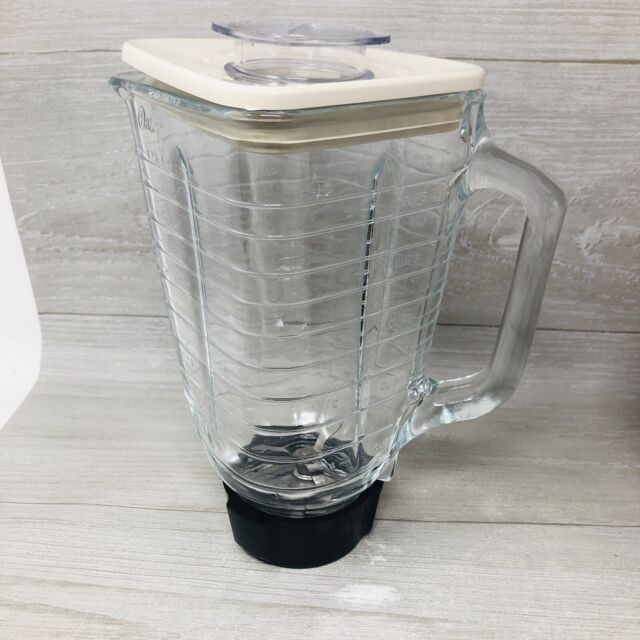 Vintage Oster Regency Kitchen Center Blender Jar Glass Pitcher w/ Lid & Blade