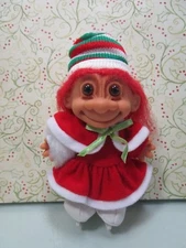CHRISTMAS SKATER - 5" Russ Troll Doll - NEW IN ORIGINAL BAG