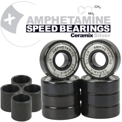 AMPHETAMINE Ceramix Silver Bearings - Ceramics Kugellager Skateboard/Longboard 