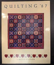 Quilting 1987 Limited Edition Sewing Vintage Poster Fabri-Centers of America