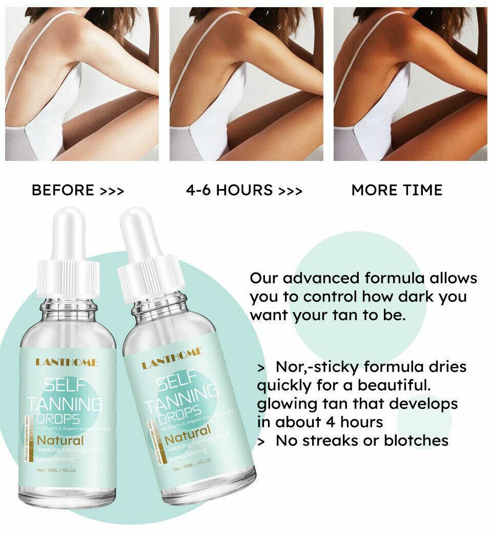 FAKE TAN No Streaks Magic Self Tanning Drops for Moisturiser Face Body Glow 🔥 5060356853625 eBay