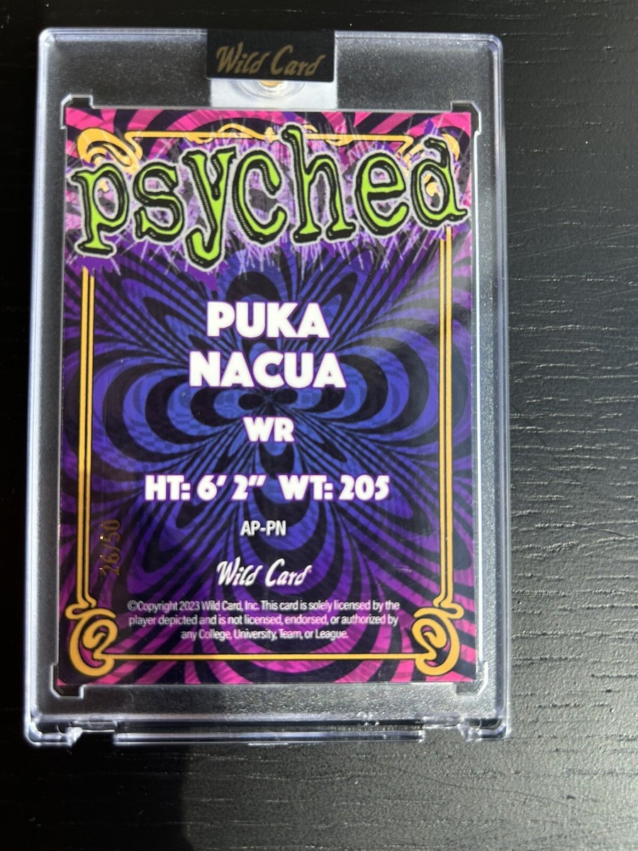 Puka Nacua WR 💥 LA Rams Rookie RC Wild Card Alumination Football