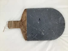 Mud Pie Slate and Wood Serving Board Cheese charcuterie Black
