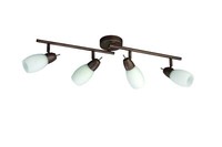 Deckenspotleiste Spot Strahler Energiespar Deckenlampe 4 Flg.