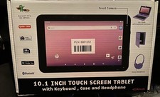 Craig CMP840 BUN-PL-HD Quad Core 10.1 in. Tablet with Keyboard Case  Headphones