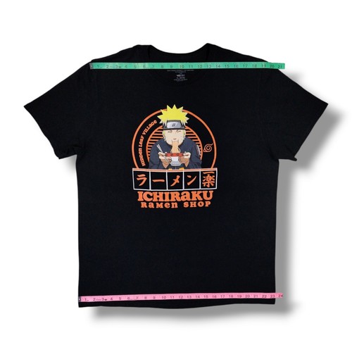 Naruto Shippuden Collection ICHIRAKU Ramen Shop Graphic Black T-Shirt Men's XL - Picture 4 of 8