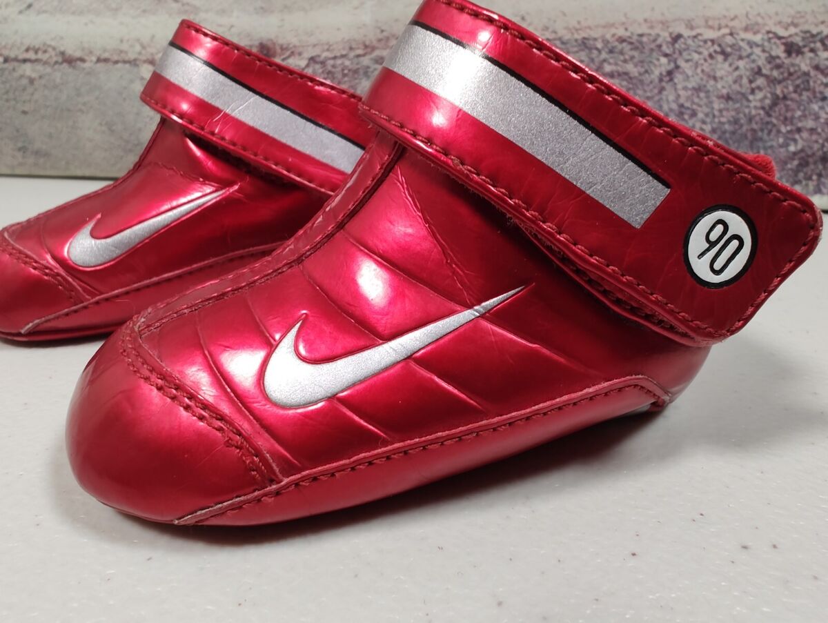 Vintage Nike Total 90 Baby Boots Rare Metallic Red Silver Vintage Nike Total 90 Baby Boots Rare Metallic Red Silver