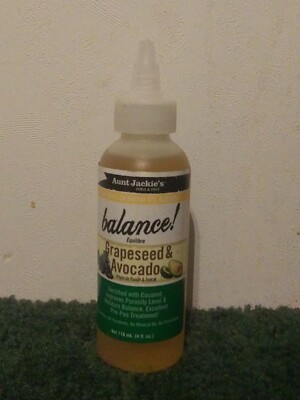 Aunt Jackie's Natural Growth Oil Blends BALANCE Grapeseed & Avocado Coconut Rich