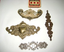 4 oryginalne okucia z epoki zielonej mosiądz aluminium antyczne meble do wyposażenia wnętrz 