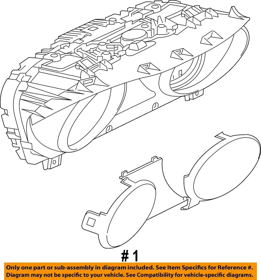Jaguar XE 2017 velocímetro usado calibre HX73-10849-AE 32 k millas plateado Foto 4 de 4