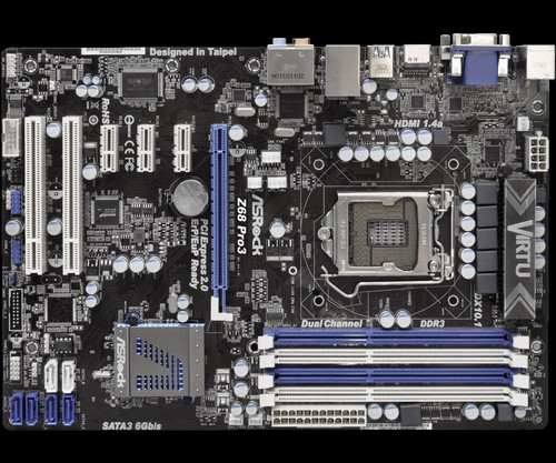 ASRock Z68 Pro3 Intel Z68 ATX Mainboard Sockel 1155 (#604)