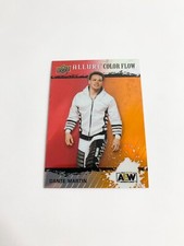 Dante Martin Red/Orange Color Flow 2022 Upper Deck AEW Allure Card # R-10